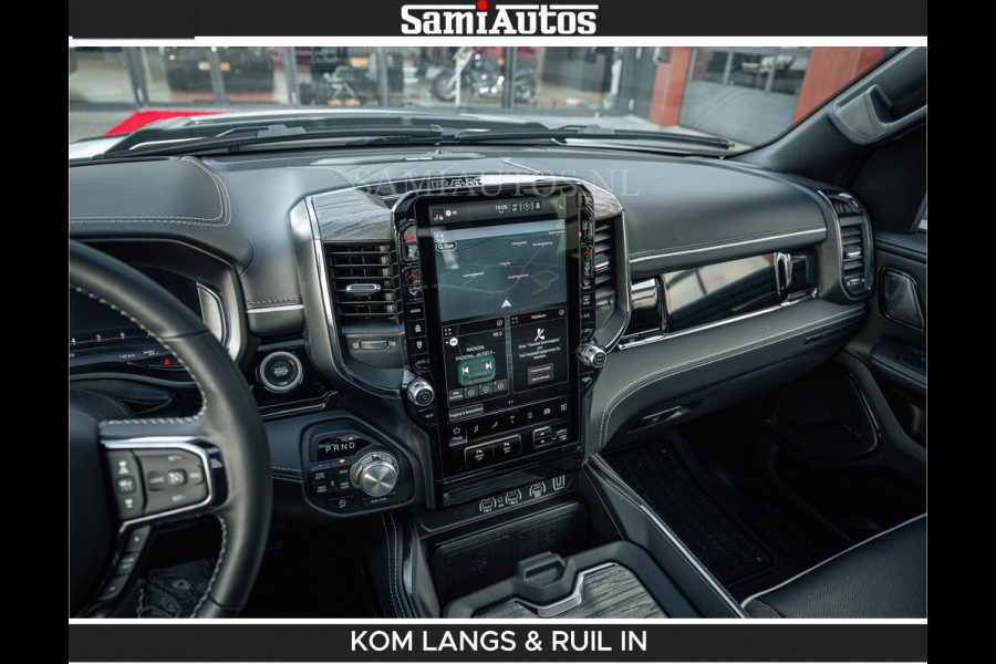 Dodge Ram LIMITED H.O 540 PK 706Nm | Massage + Full Option | De Meest Luxe en Volle Pick-Up in zijn Klasse | Comfortabele Dubbele Cabine met Royale 5 Zitplaatsen | BPM vrij | Nu Leverbaar uit Voorraad | Voorraad Nr 2336 - 7700 | De specialist in Amerikaanse pick‑ups in Nederland en Europa.