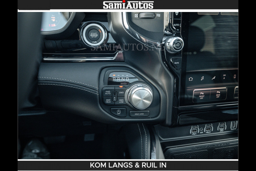 Dodge Ram LIMITED H.O 540 PK 706Nm | Massage + Full Option | De Meest Luxe en Volle Pick-Up in zijn Klasse | Comfortabele Dubbele Cabine met Royale 5 Zitplaatsen | BPM vrij | Nu Leverbaar uit Voorraad | Voorraad Nr 2336 - 7700 | De specialist in Amerikaanse pick‑ups in Nederland en Europa.