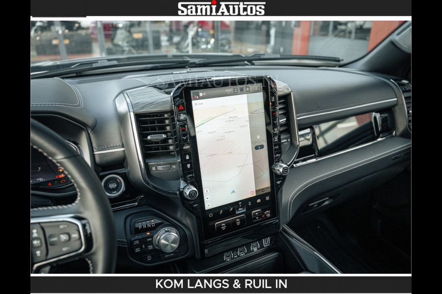 Dodge Ram LIMITED H.O 540 PK 706Nm | Massage + Full Option | De Meest Luxe en Volle Pick-Up in zijn Klasse | Comfortabele Dubbele Cabine met Royale 5 Zitplaatsen | BPM vrij | Nu Leverbaar uit Voorraad | Voorraad Nr 2336 - 7700 | De specialist in Amerikaanse pick‑ups in Nederland en Europa.