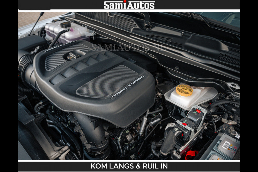 Dodge Ram LIMITED H.O 540 PK 706Nm | Massage + Full Option | De Meest Luxe en Volle Pick-Up in zijn Klasse | Comfortabele Dubbele Cabine met Royale 5 Zitplaatsen | BPM vrij | Nu Leverbaar uit Voorraad | Voorraad Nr 2336 - 7700 | De specialist in Amerikaanse pick‑ups in Nederland en Europa.