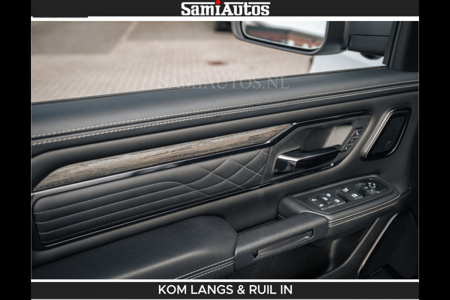 Dodge Ram LIMITED H.O 540 PK 706Nm | Massage + Full Option | De Meest Luxe en Volle Pick-Up in zijn Klasse | Comfortabele Dubbele Cabine met Royale 5 Zitplaatsen | BPM vrij | Nu Leverbaar uit Voorraad | Voorraad Nr 2336 - 7700 | De specialist in Amerikaanse pick‑ups in Nederland en Europa.