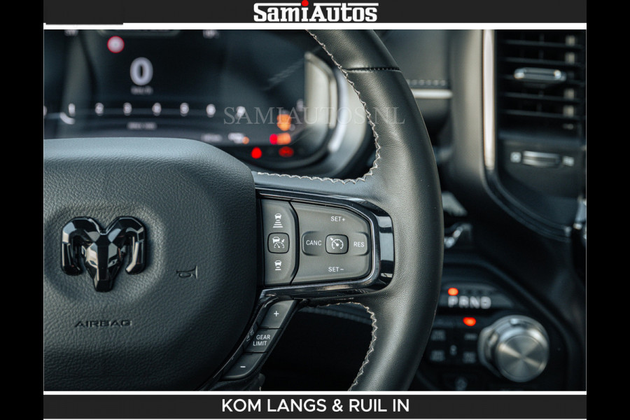 Dodge Ram LIMITED H.O 540 PK 706Nm | Massage + Full Option | De Meest Luxe en Volle Pick-Up in zijn Klasse | Comfortabele Dubbele Cabine met Royale 5 Zitplaatsen | BPM vrij | Nu Leverbaar uit Voorraad | Voorraad Nr 2336 - 7700 | De specialist in Amerikaanse pick‑ups in Nederland en Europa.