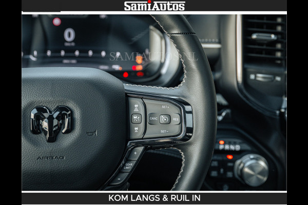 Dodge Ram LIMITED H.O 540 PK 706Nm | Massage + Full Option | De Meest Luxe en Volle Pick-Up in zijn Klasse | Comfortabele Dubbele Cabine met Royale 5 Zitplaatsen | BPM vrij | Nu Leverbaar uit Voorraad | Voorraad Nr 2336 - 7700 | De specialist in Amerikaanse pick‑ups in Nederland en Europa.