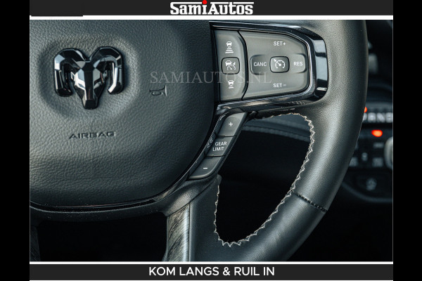 Dodge Ram LIMITED H.O 540 PK 706Nm | Massage + Full Option | De Meest Luxe en Volle Pick-Up in zijn Klasse | Comfortabele Dubbele Cabine met Royale 5 Zitplaatsen | BPM vrij | Nu Leverbaar uit Voorraad | Voorraad Nr 2336 - 7700 | De specialist in Amerikaanse pick‑ups in Nederland en Europa.