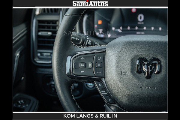 Dodge Ram LIMITED H.O 540 PK 706Nm | Massage + Full Option | De Meest Luxe en Volle Pick-Up in zijn Klasse | Comfortabele Dubbele Cabine met Royale 5 Zitplaatsen | BPM vrij | Nu Leverbaar uit Voorraad | Voorraad Nr 2336 - 7700 | De specialist in Amerikaanse pick‑ups in Nederland en Europa.