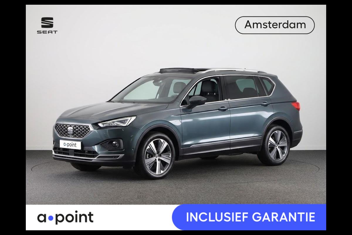 Seat Tarraco 1.4 TSI e-Hybrid PHEV Xcellence 245 pk Automaat | Navigatie | Panoramadak | Parkeersensoren (Park assist) | Rondomzicht camera | Adaptieve cruise control | Stoelverwarming V+A | Lederen bekleding |