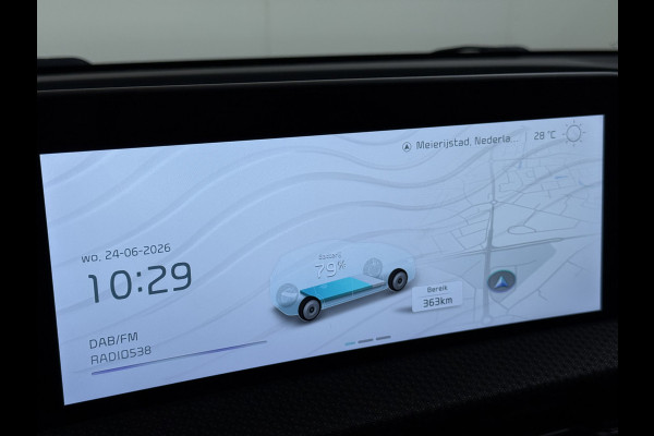 Kia Ev6 Plus Long Range 77.4kWh Trekhaak Leer+Ventilatie+Verwarming(+bank) Camera Adap.Cruise Warmtepomp Meridian®-Audio Stuur+Achterban SOH 100% Elek.Achterklep Apple Carplay Android Privacy Glas Pdc Lmv Led DAB 1.600KG Trekgewicht Dealeronderhouden