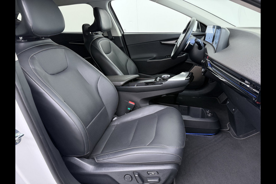 Kia Ev6 Plus Long Range 77.4kWh Trekhaak Leer+Ventilatie+Verwarming(+bank) Camera Adap.Cruise Warmtepomp Meridian®-Audio Stuur+Achterban SOH 100% Elek.Achterklep Apple Carplay Android Privacy Glas Pdc Lmv Led DAB 1.600KG Trekgewicht Dealeronderhouden