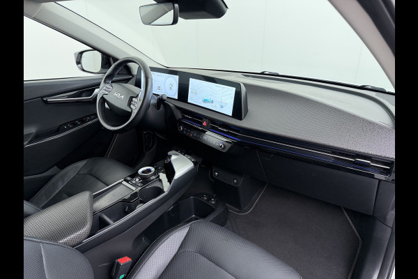 Kia Ev6 Plus Long Range 77.4kWh Trekhaak Leer+Ventilatie+Verwarming(+bank) Camera Adap.Cruise Warmtepomp Meridian®-Audio Stuur+Achterban SOH 100% Elek.Achterklep Apple Carplay Android Privacy Glas Pdc Lmv Led DAB 1.600KG Trekgewicht Dealeronderhouden