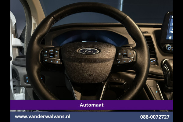 Ford Transit Custom 2.0 TDCI 131pk Automaat L1H1 Euro6 Airco | Navigatie | LED | Adapatieve Cruisecontrol Stoelverwarming, Verwarmde voorruit, Parkeersensoren, Bijrijdersbank