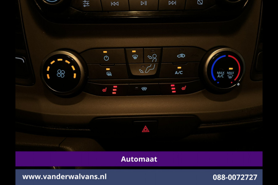 Ford Transit Custom 2.0 TDCI 131pk Automaat L1H1 Euro6 Airco | Navigatie | LED | Adapatieve Cruisecontrol Stoelverwarming, Verwarmde voorruit, Parkeersensoren, Bijrijdersbank