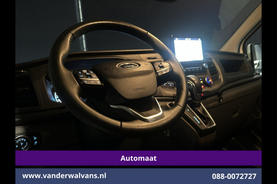 Ford Transit Custom 2.0 TDCI 131pk Automaat L1H1 Euro6 Airco | Navigatie | LED | Adapatieve Cruisecontrol Stoelverwarming, Verwarmde voorruit, Parkeersensoren, Bijrijdersbank