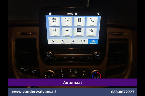Ford Transit Custom 2.0 TDCI 131pk Automaat L1H1 Euro6 Airco | Navigatie | LED | Adapatieve Cruisecontrol Stoelverwarming, Verwarmde voorruit, Parkeersensoren, Bijrijdersbank