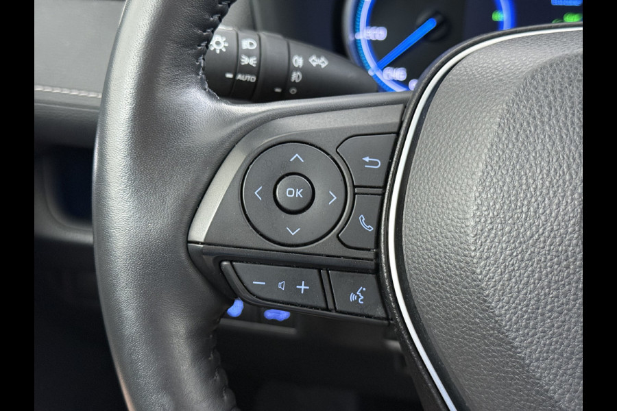 Toyota RAV4 2.5I Hybride Leer+Verwarming+Memory Adap.Cruise Navi Camera Ecc Apple Carplay Android Auto Miracast™ Elek.Achterklep Active Stuur+Voorruit+Achterbankverwarming Keyless Lane Assist Privacy Glas Lmv Elek.Stoel Bluetooth Led