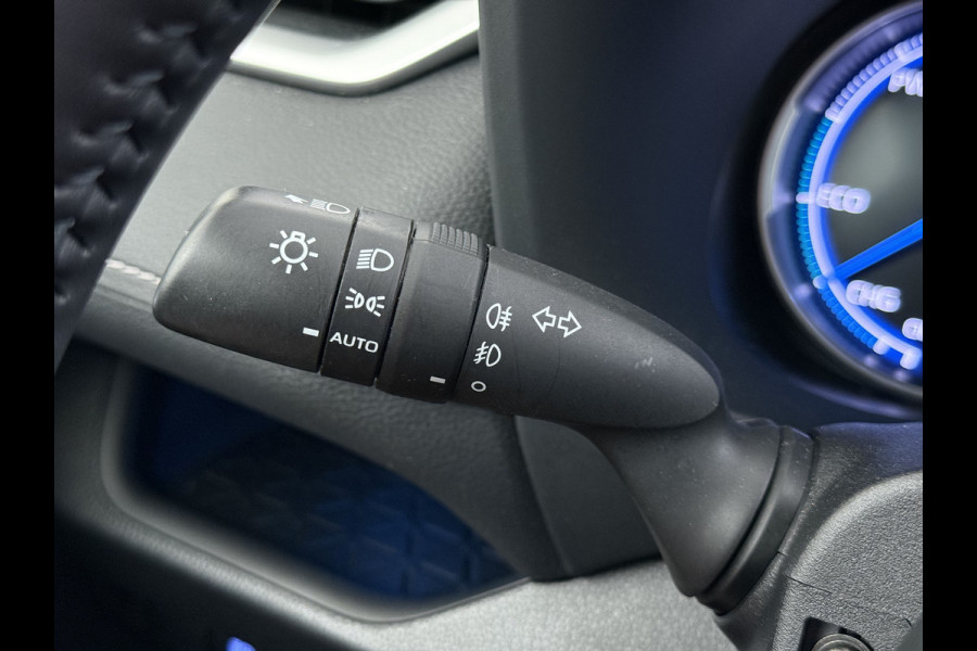 Toyota RAV4 2.5I Hybride Leer+Verwarming+Memory Adap.Cruise Navi Camera Ecc Apple Carplay Android Auto Miracast™ Elek.Achterklep Active Stuur+Voorruit+Achterbankverwarming Keyless Lane Assist Privacy Glas Lmv Elek.Stoel Bluetooth Led