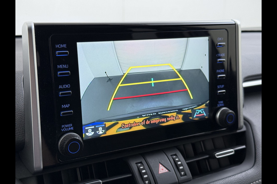 Toyota RAV4 2.5I Hybride Leer+Verwarming+Memory Adap.Cruise Navi Camera Ecc Apple Carplay Android Auto Miracast™ Elek.Achterklep Active Stuur+Voorruit+Achterbankverwarming Keyless Lane Assist Privacy Glas Lmv Elek.Stoel Bluetooth Led