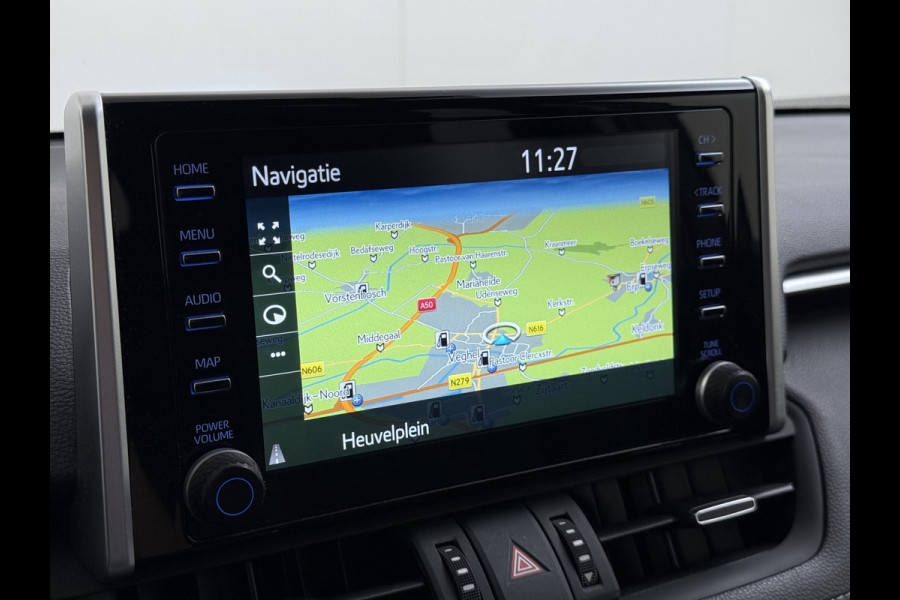 Toyota RAV4 2.5I Hybride Leer+Verwarming+Memory Adap.Cruise Navi Camera Ecc Apple Carplay Android Auto Miracast™ Elek.Achterklep Active Stuur+Voorruit+Achterbankverwarming Keyless Lane Assist Privacy Glas Lmv Elek.Stoel Bluetooth Led