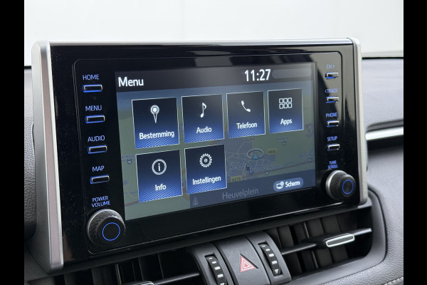 Toyota RAV4 2.5I Hybride Leer+Verwarming+Memory Adap.Cruise Navi Camera Ecc Apple Carplay Android Auto Miracast™ Elek.Achterklep Active Stuur+Voorruit+Achterbankverwarming Keyless Lane Assist Privacy Glas Lmv Elek.Stoel Bluetooth Led