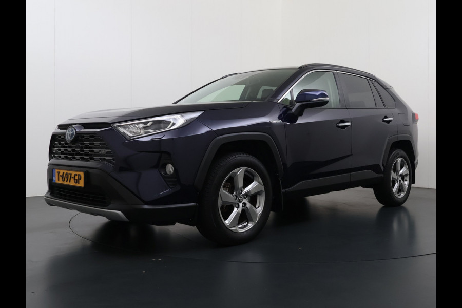 Toyota RAV4 2.5I Hybride Leer+Verwarming+Memory Adap.Cruise Navi Camera Ecc Apple Carplay Android Auto Miracast™ Elek.Achterklep Active Stuur+Voorruit+Achterbankverwarming Keyless Lane Assist Privacy Glas Lmv Elek.Stoel Bluetooth Led