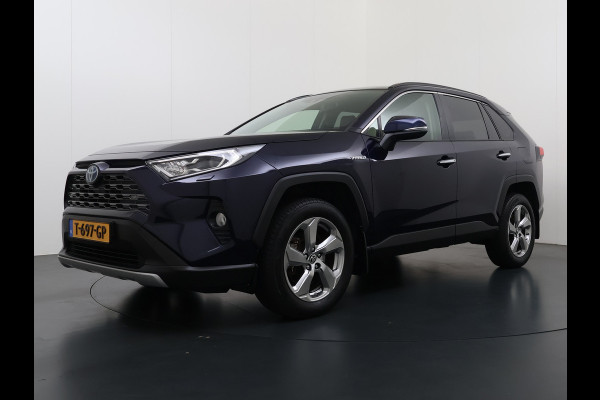 Toyota RAV4 2.5I Hybride Leer+Verwarming+Memory Adap.Cruise Navi Camera Ecc Apple Carplay Android Auto Miracast™ Elek.Achterklep Active Stuur+Voorruit+Achterbankverwarming Keyless Lane Assist Privacy Glas Lmv Elek.Stoel Bluetooth Led