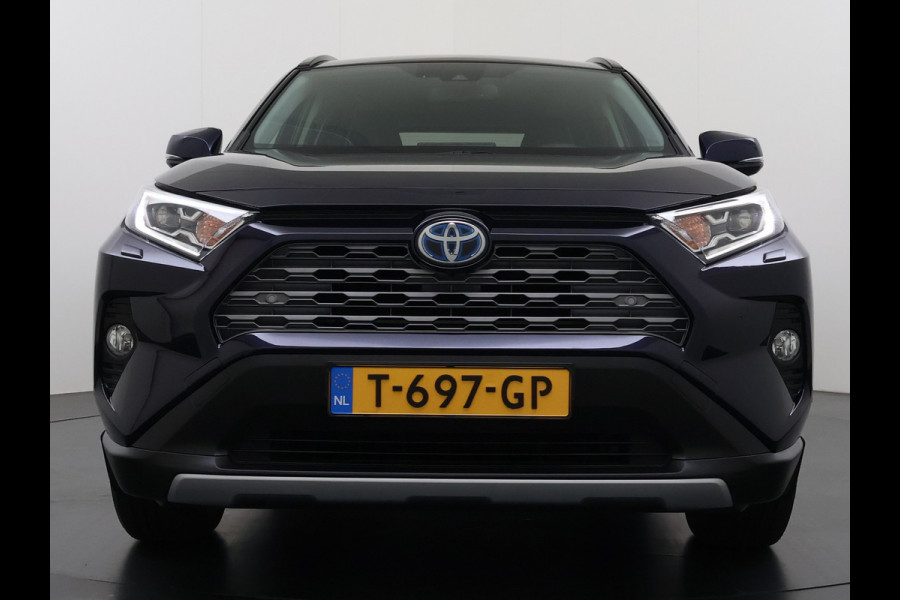 Toyota RAV4 2.5I Hybride Leer+Verwarming+Memory Adap.Cruise Navi Camera Ecc Apple Carplay Android Auto Miracast™ Elek.Achterklep Active Stuur+Voorruit+Achterbankverwarming Keyless Lane Assist Privacy Glas Lmv Elek.Stoel Bluetooth Led