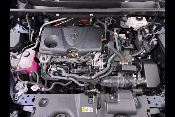 Toyota RAV4 2.5I Hybride Leer+Verwarming+Memory Adap.Cruise Navi Camera Ecc Apple Carplay Android Auto Miracast™ Elek.Achterklep Active Stuur+Voorruit+Achterbankverwarming Keyless Lane Assist Privacy Glas Lmv Elek.Stoel Bluetooth Led