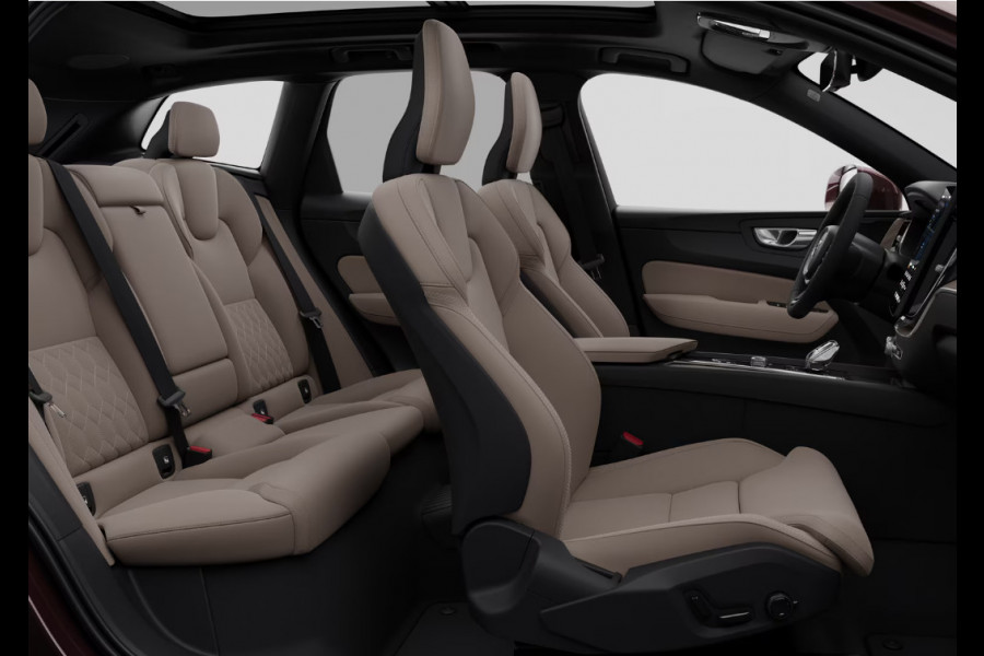 Volvo XC60 T6 333PK Automaat AWD Plus Bright Luchtvering/ Harman Kardon audio/ Adaptive cruise control/ Google services/ Panoramadak/ 21" Diamond Cut velgen/ Stoel en stuurverwarming/