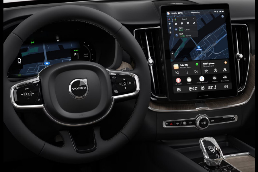 Volvo XC60 T6 333PK Automaat AWD Plus Bright Luchtvering/ Harman Kardon audio/ Adaptive cruise control/ Google services/ Panoramadak/ 21" Diamond Cut velgen/ Stoel en stuurverwarming/