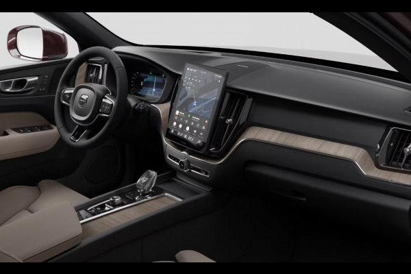 Volvo XC60 T6 333PK Automaat AWD Plus Bright Luchtvering/ Harman Kardon audio/ Adaptive cruise control/ Google services/ Panoramadak/ 21" Diamond Cut velgen/ Stoel en stuurverwarming/
