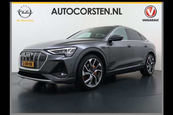 Audi e-tron Sportback 55 Quattro 408PK S-Line Edition 95kWh Panoramadak Adap.Cruise Camera Leder+Verwarmd B&O-Audio Elek.Stoelen Memory Navi Apple Car SOH 91% AWD Lmv 22" Elek.Achterklep Privacy Glas Isofix 4WD Origineel Nederlandse Auto