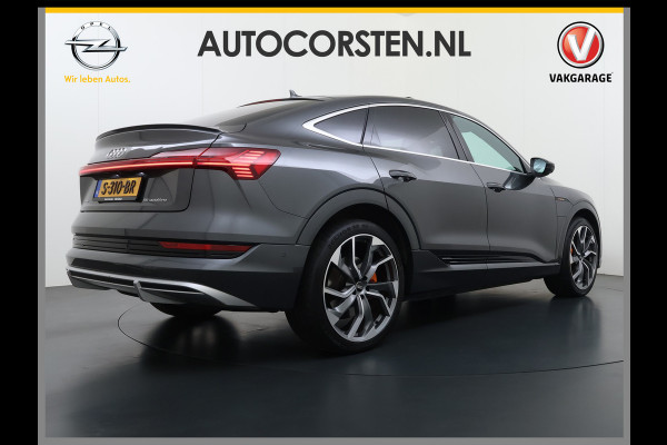 Audi e-tron Sportback 55 Quattro 408PK S-Line Edition 95kWh Panoramadak Adap.Cruise Camera Leder+Verwarmd B&O-Audio Elek.Stoelen Memory Navi Apple Car SOH 91% AWD Lmv 22" Elek.Achterklep Privacy Glas Isofix 4WD Origineel Nederlandse Auto