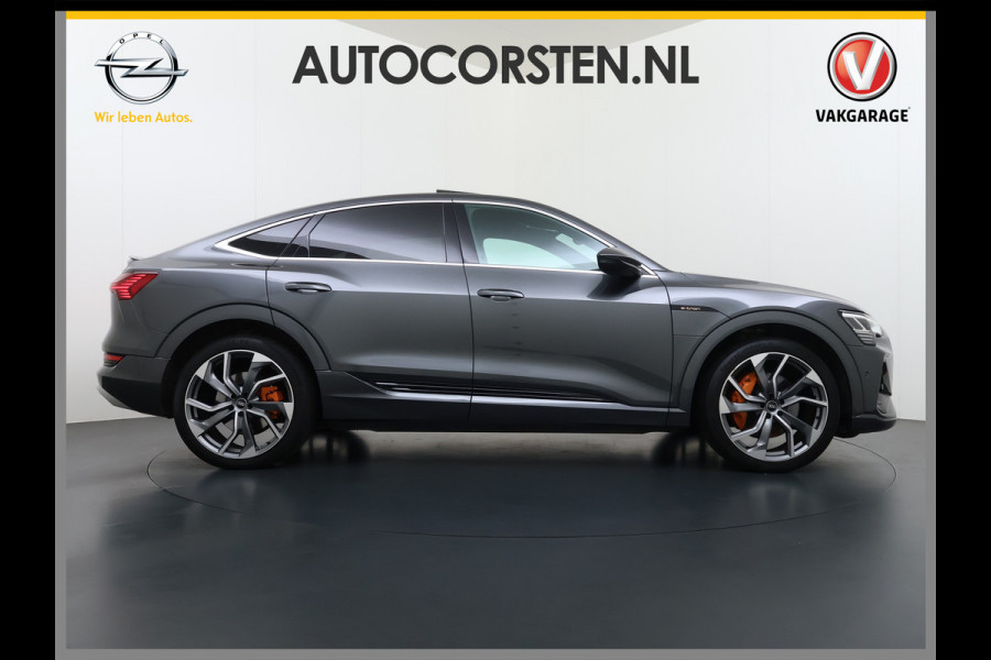 Audi e-tron Sportback 55 Quattro 408PK S-Line Edition 95kWh Panoramadak Adap.Cruise Camera Leder+Verwarmd B&O-Audio Elek.Stoelen Memory Navi Apple Car SOH 91% AWD Lmv 22" Elek.Achterklep Privacy Glas Isofix 4WD Origineel Nederlandse Auto