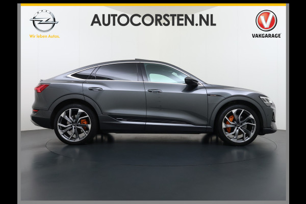 Audi e-tron Sportback 55 Quattro 408PK S-Line Edition 95kWh Panoramadak Adap.Cruise Camera Leder+Verwarmd B&O-Audio Elek.Stoelen Memory Navi Apple Car SOH 91% AWD Lmv 22" Elek.Achterklep Privacy Glas Isofix 4WD Origineel Nederlandse Auto