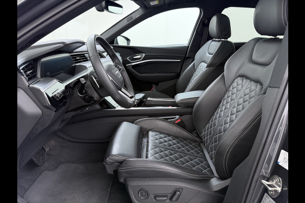 Audi e-tron Sportback 55 Quattro 408PK S-Line Edition 95kWh Panoramadak Adap.Cruise Camera Leder+Verwarmd B&O-Audio Elek.Stoelen Memory Navi Apple Car SOH 91% AWD Lmv 22" Elek.Achterklep Privacy Glas Isofix 4WD Origineel Nederlandse Auto