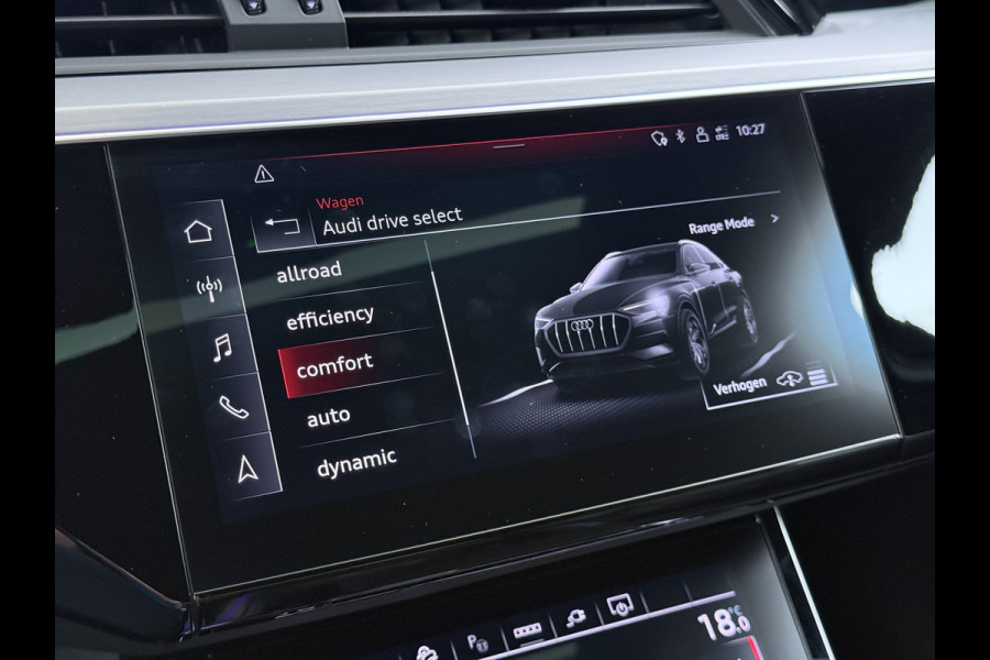 Audi e-tron Sportback 55 Quattro 408PK S-Line Edition 95kWh Panoramadak Adap.Cruise Camera Leder+Verwarmd B&O-Audio Elek.Stoelen Memory Navi Apple Car SOH 91% AWD Lmv 22" Elek.Achterklep Privacy Glas Isofix 4WD Origineel Nederlandse Auto