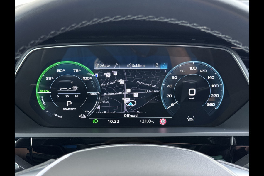 Audi e-tron Sportback 55 Quattro 408PK S-Line Edition 95kWh Panoramadak Adap.Cruise Camera Leder+Verwarmd B&O-Audio Elek.Stoelen Memory Navi Apple Car SOH 91% AWD Lmv 22" Elek.Achterklep Privacy Glas Isofix 4WD Origineel Nederlandse Auto