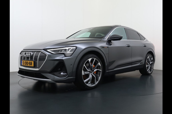 Audi e-tron Sportback 55 Quattro 408PK S-Line Edition 95kWh Panoramadak Adap.Cruise Camera Leder+Verwarmd B&O-Audio Elek.Stoelen Memory Navi Apple Car SOH 91% AWD Lmv 22" Elek.Achterklep Privacy Glas Isofix 4WD Origineel Nederlandse Auto