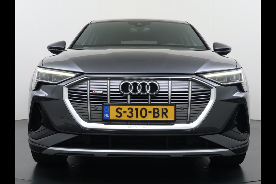 Audi e-tron Sportback 55 Quattro 408PK S-Line Edition 95kWh Panoramadak Adap.Cruise Camera Leder+Verwarmd B&O-Audio Elek.Stoelen Memory Navi Apple Car SOH 91% AWD Lmv 22" Elek.Achterklep Privacy Glas Isofix 4WD Origineel Nederlandse Auto