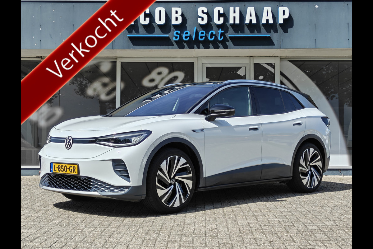 Volkswagen ID.4 First Max 77 kWh / Trekhaak / Warmtepomp / Panodak / 21" LM / Carplay / HU display