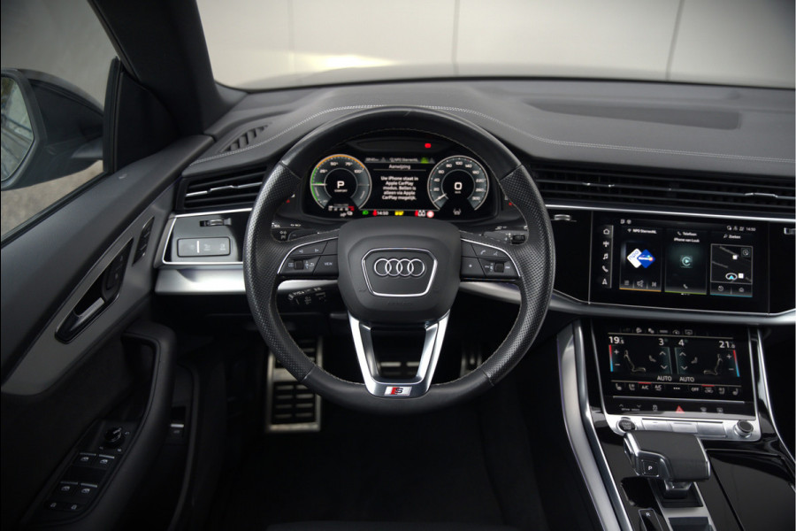 Audi Q8 60 TFSI e quattro Pro Line S Competition | RS Seats | Panoramadak | Stoelventilatie | Stoelverwarming | Stuurverwarming | Massage | Memory Seat | 360 Camera | Luchtvering | Adaptive Cruise Control | Keyless | LED Matrix | SOH 100%