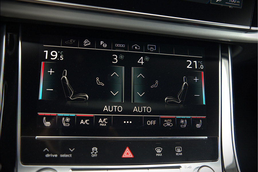 Audi Q8 60 TFSI e quattro Pro Line S Competition | RS Seats | Panoramadak | Stoelventilatie | Stoelverwarming | Stuurverwarming | Massage | Memory Seat | 360 Camera | Luchtvering | Adaptive Cruise Control | Keyless | LED Matrix | SOH 100%
