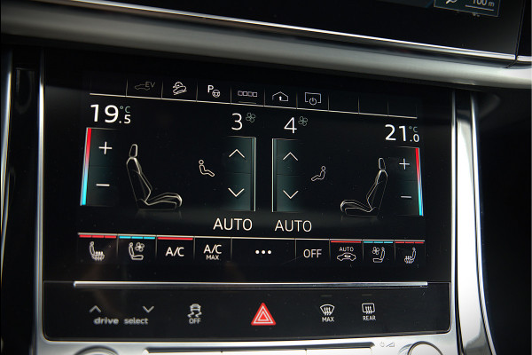 Audi Q8 60 TFSI e quattro Pro Line S Competition | RS Seats | Panoramadak | Stoelventilatie | Stoelverwarming | Stuurverwarming | Massage | Memory Seat | 360 Camera | Luchtvering | Adaptive Cruise Control | Keyless | LED Matrix | SOH 100%