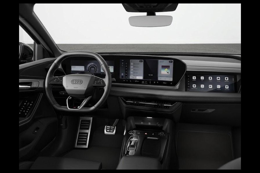 Audi Q6 Sportback e-tron S edition e-tron 83Kwh 252 pk | Glazen panoramadak | Trekhaak, mechanisch draaibaar | Exterieurpakket zwart | S line zwart leder-kunstleder |
