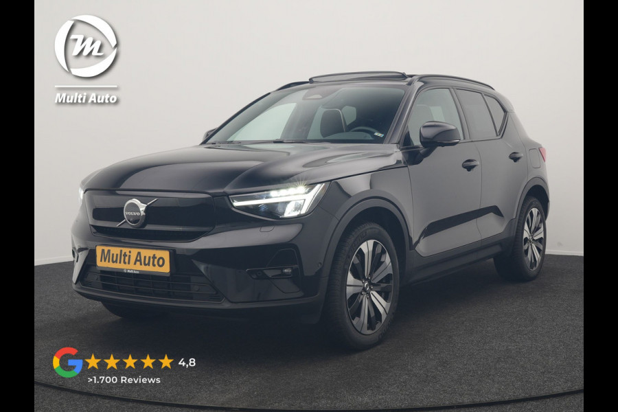 Volvo XC40 Recharge Ultimate 69 kWh 232pk Dealer O.H | Trekhaak Af Fabriek | Panodak | 360 Camera | Harman / Kardon | Adaptive Cruise | Alcantara Sportstoelen Memory & Verwarmd | Keyless | Apple Carplay | Pilot Assist | Google Assistant & Maps  Virtual | Navigatie | DAB | 19"L.M |