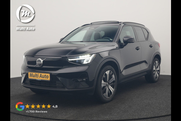 Volvo XC40 Recharge Ultimate 69 kWh 232pk Dealer O.H | Trekhaak Af Fabriek | Panodak | 360 Camera | Harman / Kardon | Adaptive Cruise | Alcantara Sportstoelen Memory & Verwarmd | Keyless | Apple Carplay | Pilot Assist | Google Assistant & Maps  Virtual | Navigatie | DAB | 19"L.M |