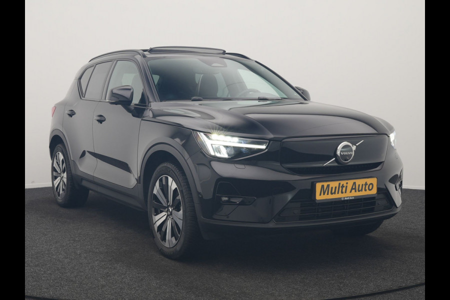 Volvo XC40 Recharge Ultimate 69 kWh 232pk Dealer O.H | Trekhaak Af Fabriek | Panodak | 360 Camera | Harman / Kardon | Adaptive Cruise | Alcantara Sportstoelen Memory & Verwarmd | Keyless | Apple Carplay | Pilot Assist | Google Assistant & Maps  Virtual | Navigatie | DAB | 19"L.M |