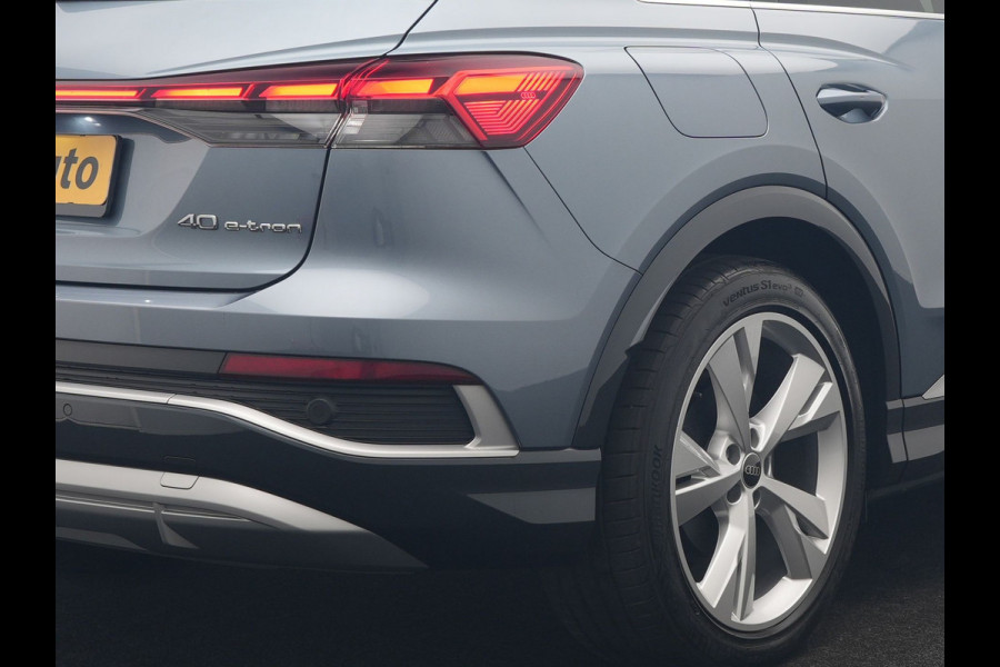 Audi Q4 e-tron 40 S Line 82 kWh 204pk Dealer O.H | Trekhaak Af Fabriek | Adaptive Cruise | Keyless | Lederen Sportstoelen Verwarmd | BLIS | Apple Carplay | Lane Assist | Virtual | Navigatie | DAB | 20"L.M |