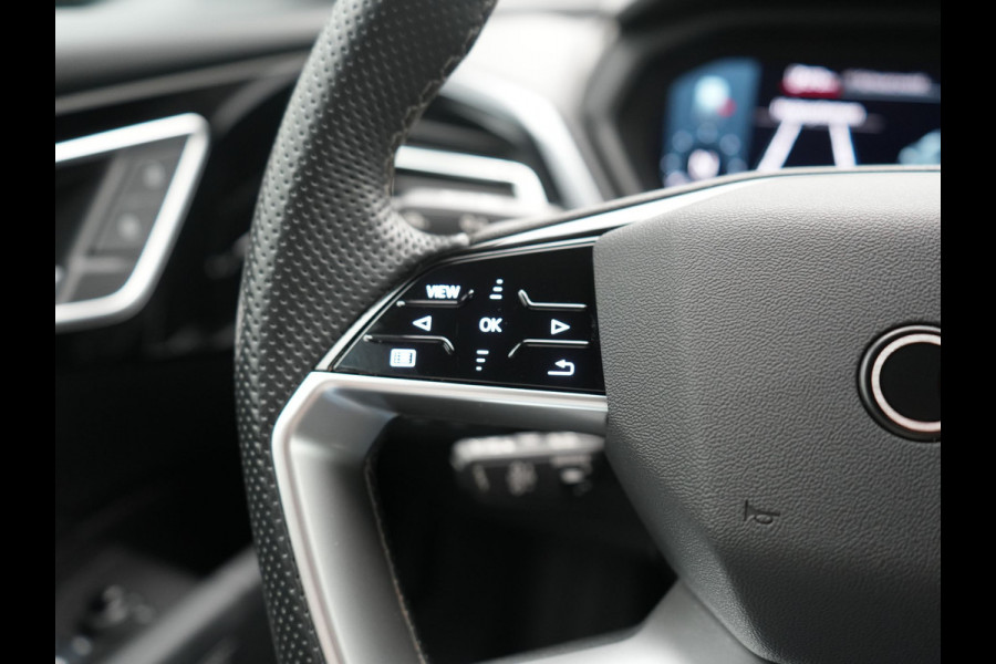 Audi Q4 e-tron 40 S Line 82 kWh 204pk Dealer O.H | Trekhaak Af Fabriek | Adaptive Cruise | Keyless | Lederen Sportstoelen Verwarmd | BLIS | Apple Carplay | Lane Assist | Virtual | Navigatie | DAB | 20"L.M |