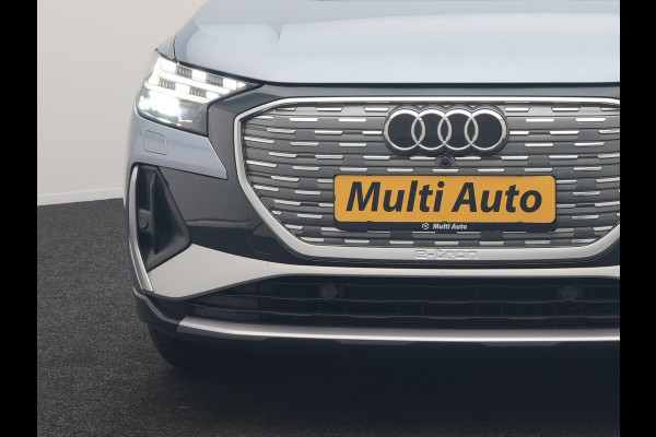 Audi Q4 e-tron 40 S Line 82 kWh 204pk Dealer O.H | Trekhaak Af Fabriek | Adaptive Cruise | Keyless | Lederen Sportstoelen Verwarmd | BLIS | Apple Carplay | Lane Assist | Virtual | Navigatie | DAB | 20"L.M |