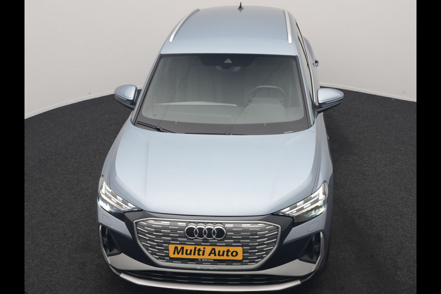 Audi Q4 e-tron 40 S Line 82 kWh 204pk Dealer O.H | Trekhaak Af Fabriek | Adaptive Cruise | Keyless | Lederen Sportstoelen Verwarmd | BLIS | Apple Carplay | Lane Assist | Virtual | Navigatie | DAB | 20"L.M |